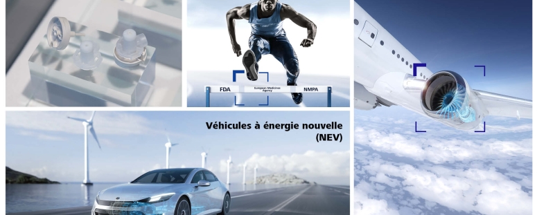 Des solutions complètes dédiées aux industries aéronautique & spatiale, médicale, ainsi qu’aux véhicules à énergie nouvelle !