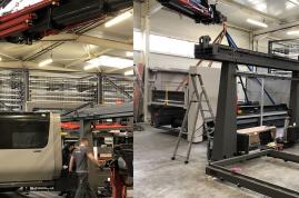 Installation d'une machine découpe laser