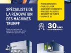  RECOS machines est Spécialiste et Partenaire certifié par TRUMPF pour le reconditionnement des machines TRUMPF depuis 30 ans.